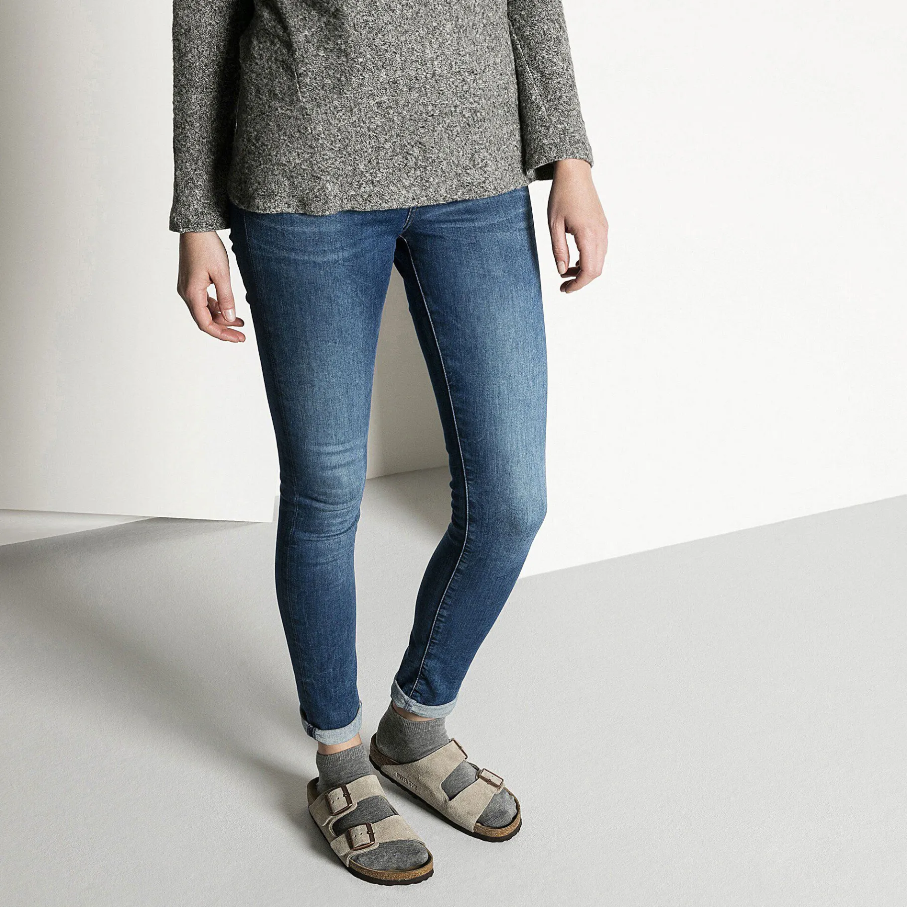 Best Birkenstock 2 Pack Cotton Sole Sneaker Gray Melange