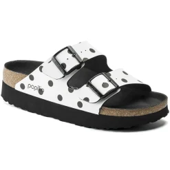 Cheap Birkenstock Arizona White Black Dots