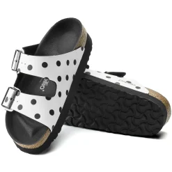 Cheap Birkenstock Arizona White Black Dots
