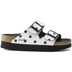 Cheap Birkenstock Arizona White Black Dots