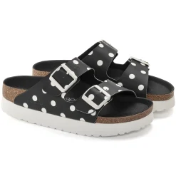 Flash Sale Birkenstock Arizona Black White Dots