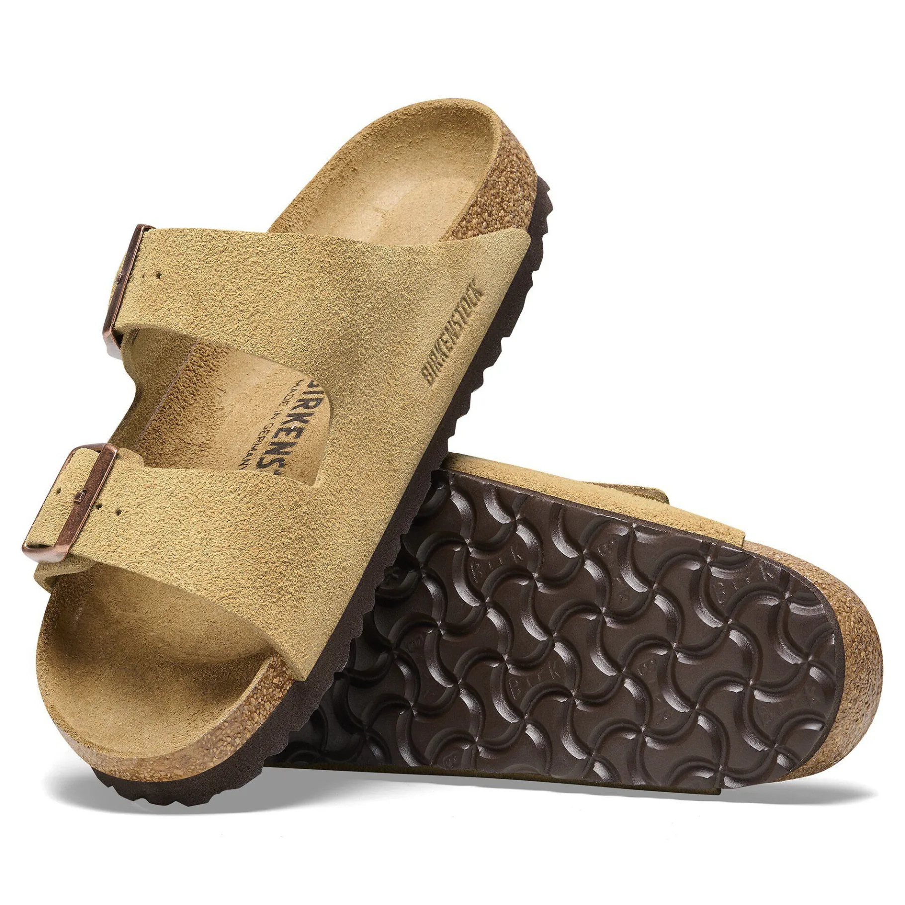 New Birkenstock Arizona Latte Cream