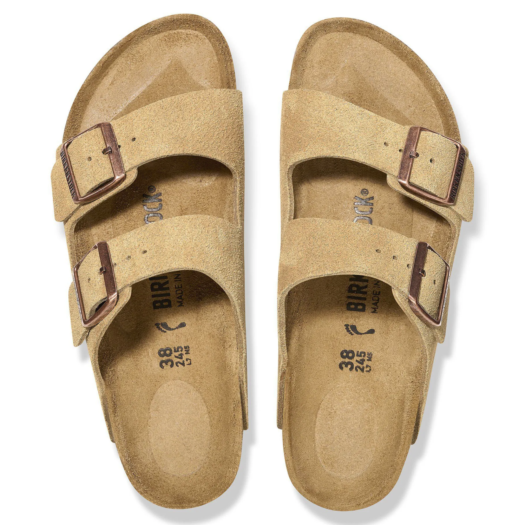 New Birkenstock Arizona Latte Cream