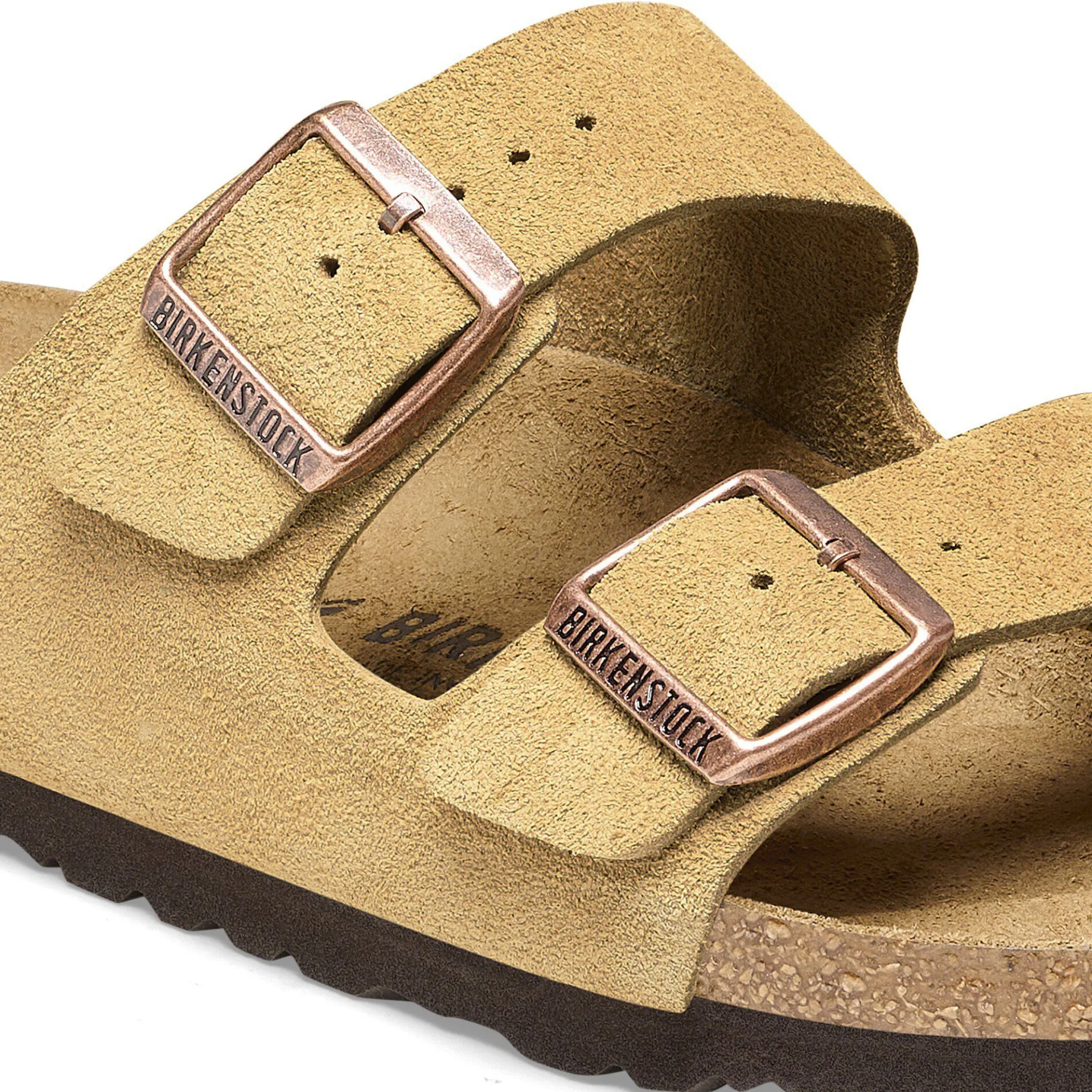 New Birkenstock Arizona Latte Cream