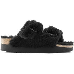 New Birkenstock Arizona Big Buckle Lammeskind Teddy Black