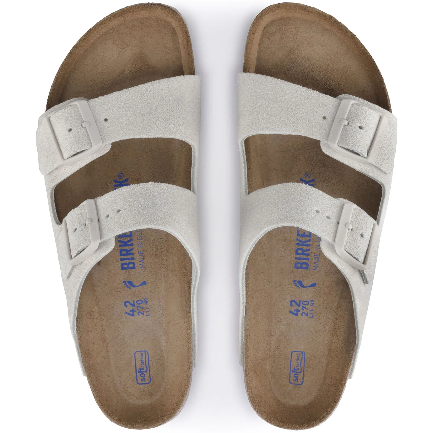 Shop Birkenstock Arizona Blod Fodseng Antique White