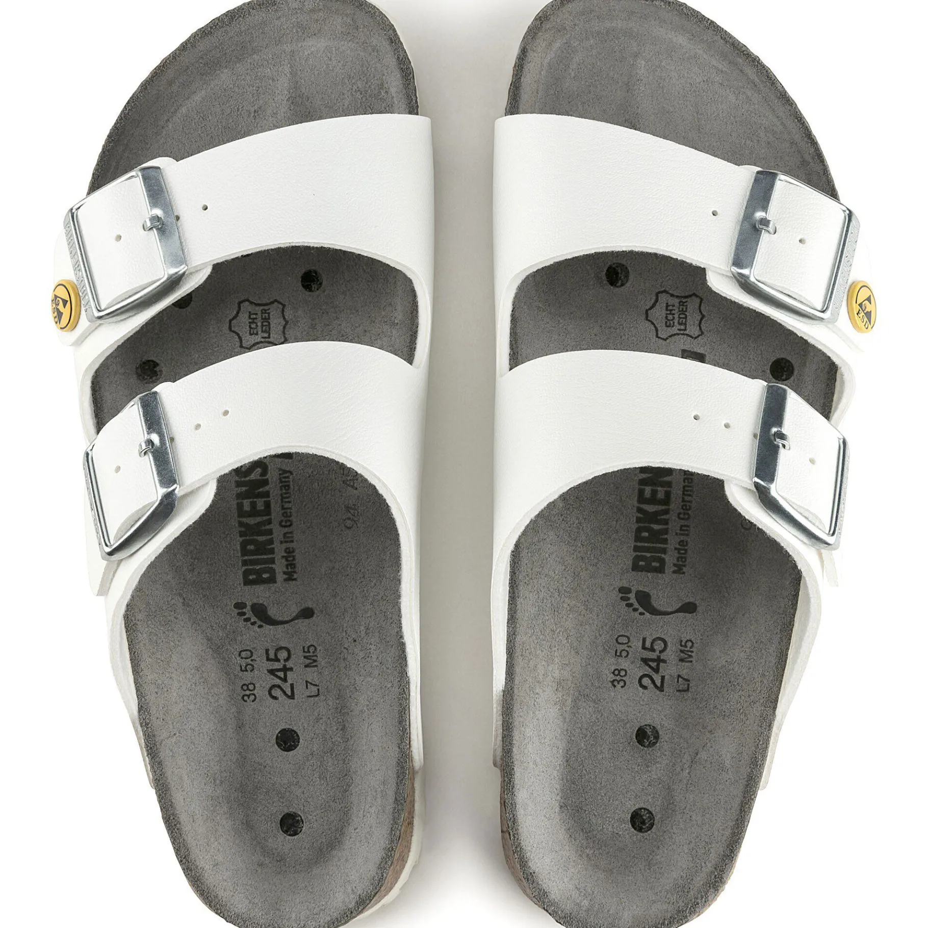 Hot Birkenstock Arizona Esd White