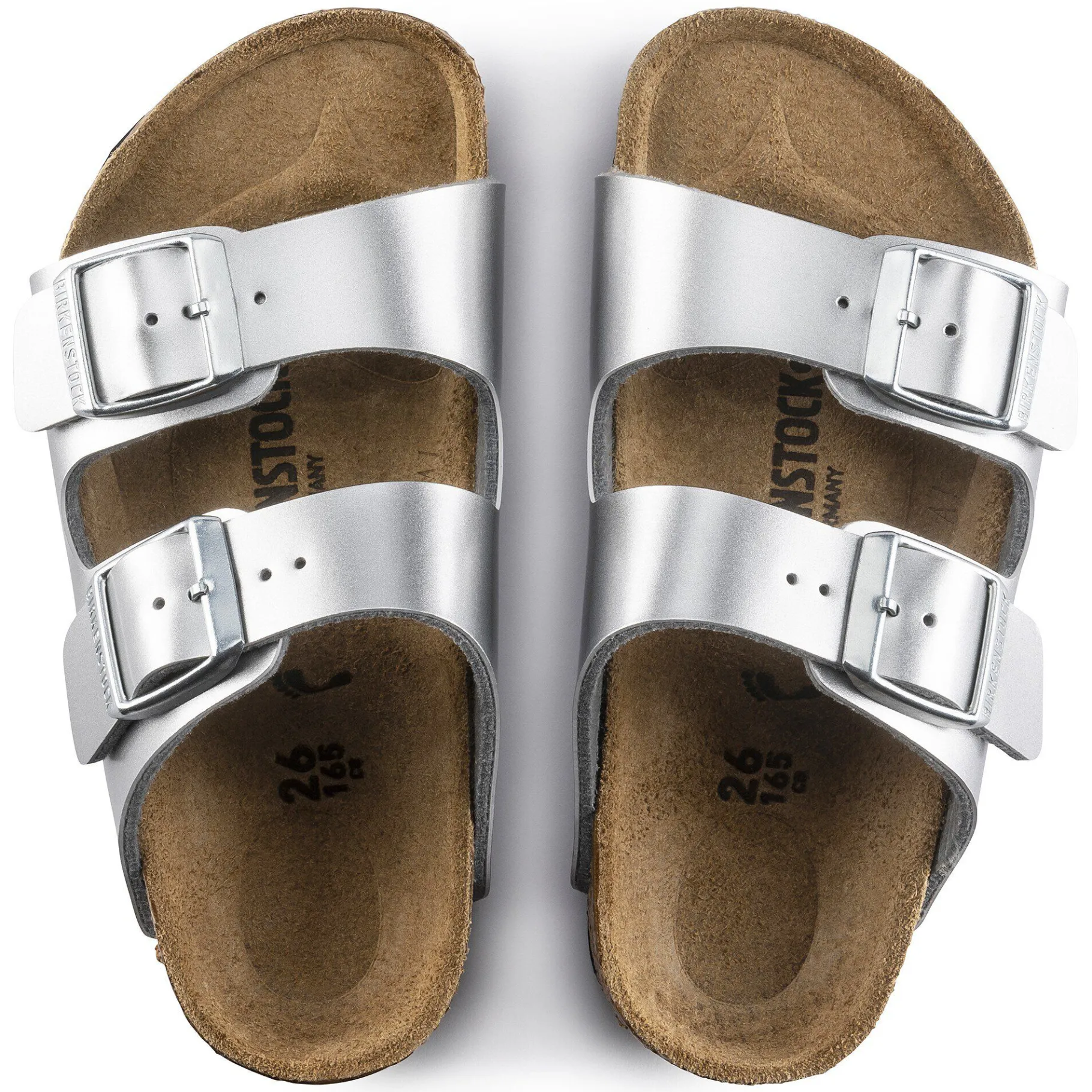 Shop Birkenstock Arizona Kids Electric Metallic Silver
