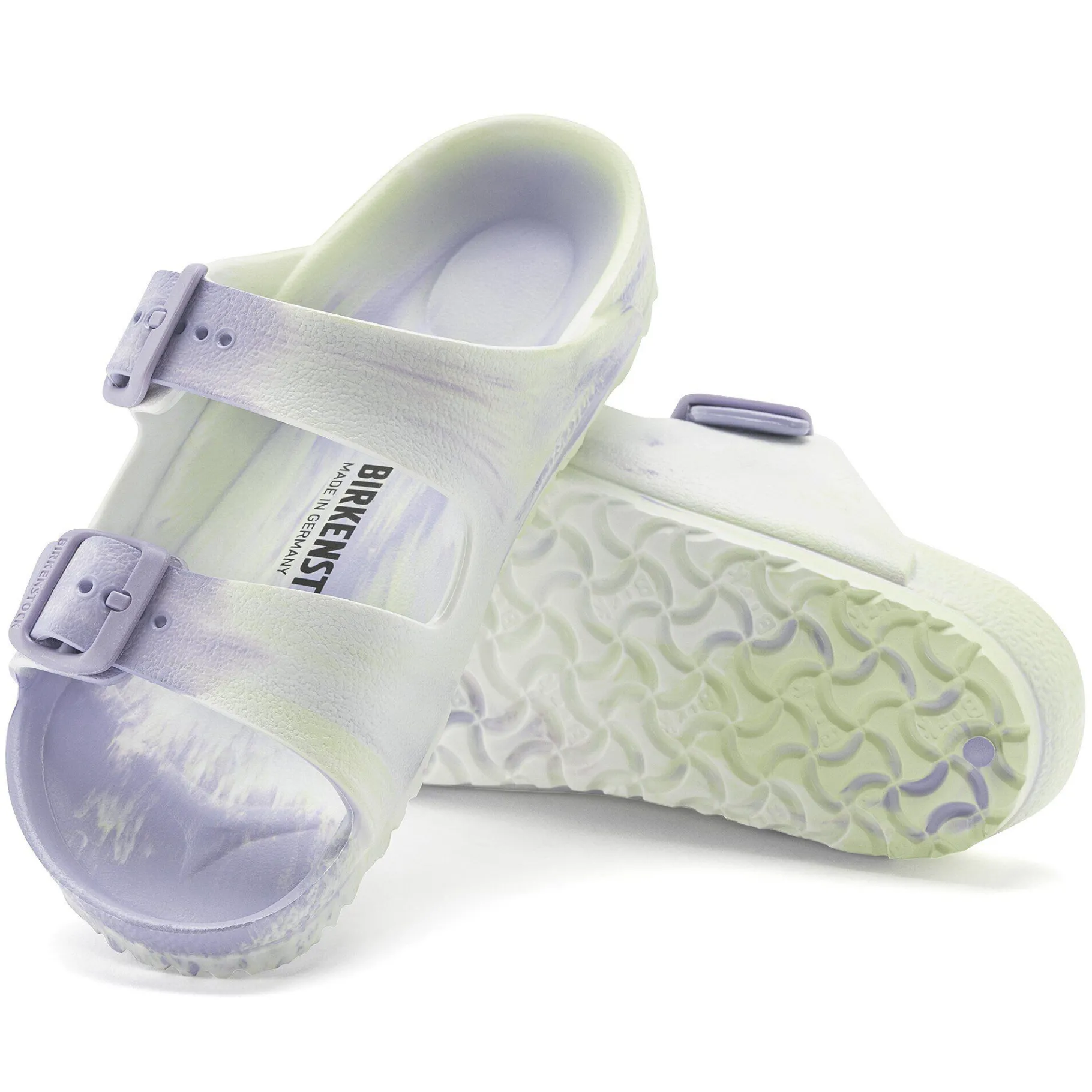 Fashion Birkenstock Arizona Kids Faded Lime Multi