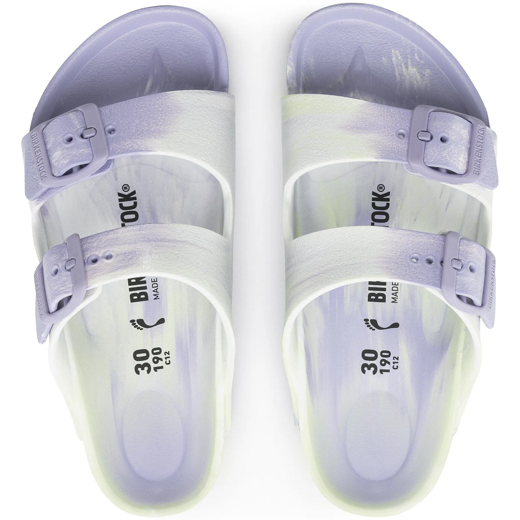 Fashion Birkenstock Arizona Kids Faded Lime Multi