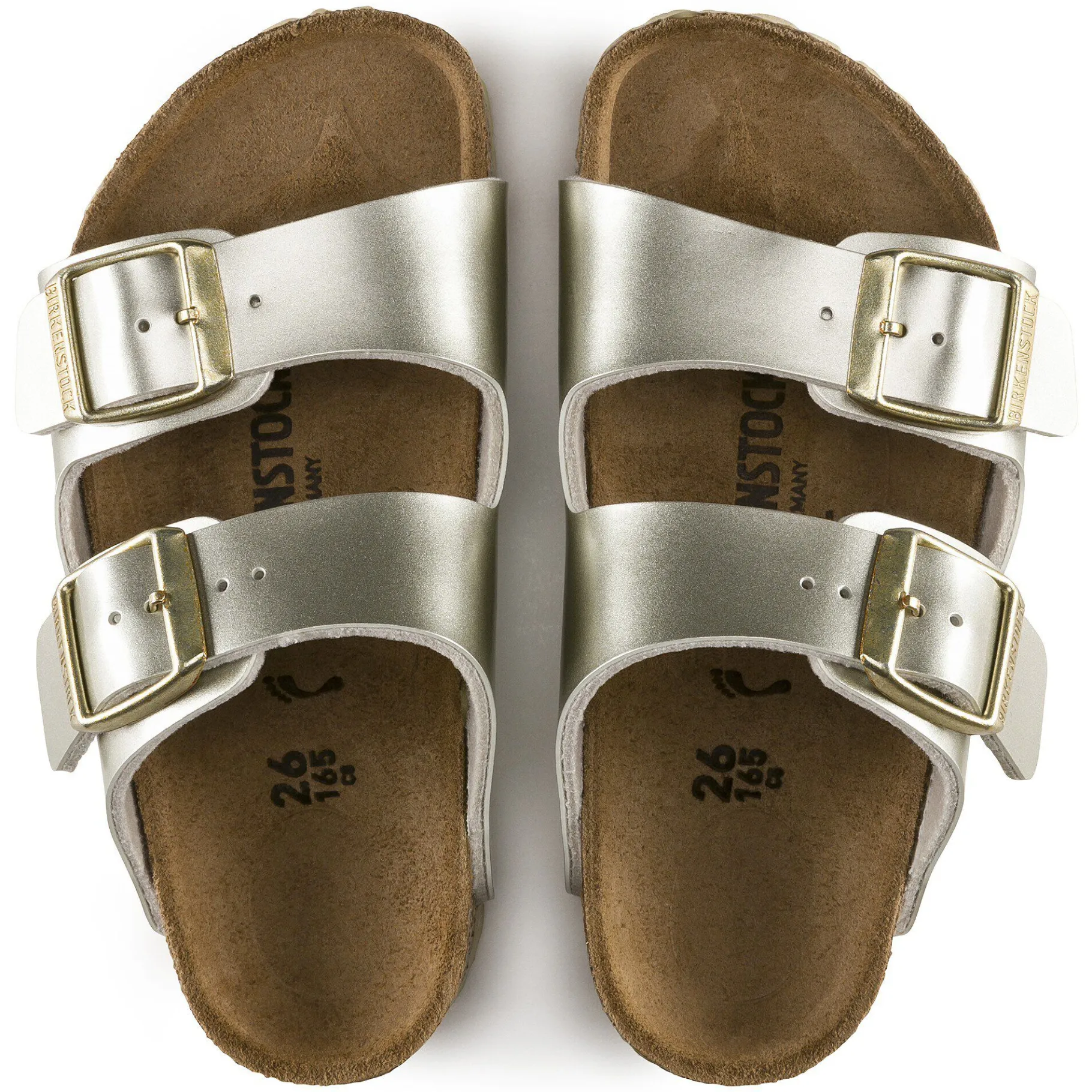 Sale Birkenstock Arizona Kids Electric Metallic Gold