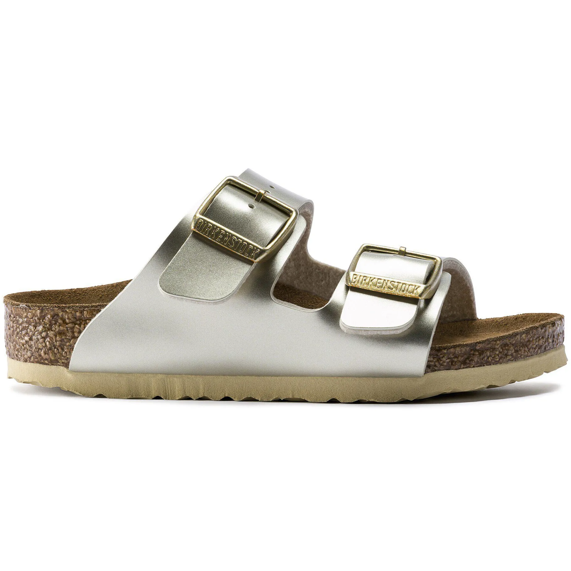 Sale Birkenstock Arizona Kids Electric Metallic Gold