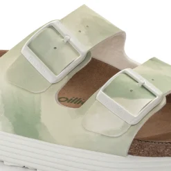 Fashion Birkenstock Arizona Platform Vegansk Watercolor Khaki