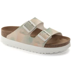 Cheap Birkenstock Arizona Platform Vegansk Watercolor Pink/Blue