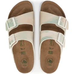 Cheap Birkenstock Arizona Platform Vegansk Watercolor Pink/Blue