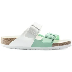 Online Birkenstock Arizona Split White/Bold Jade
