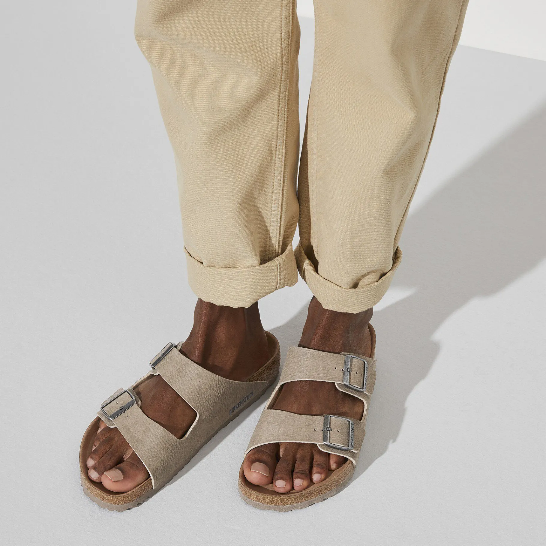 Discount Birkenstock Arizona Vegansk Desert Dust Gray Taupe
