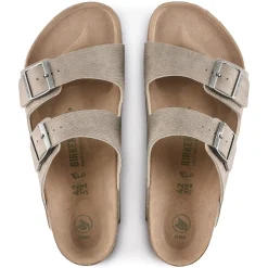 Discount Birkenstock Arizona Vegansk Desert Dust Gray Taupe
