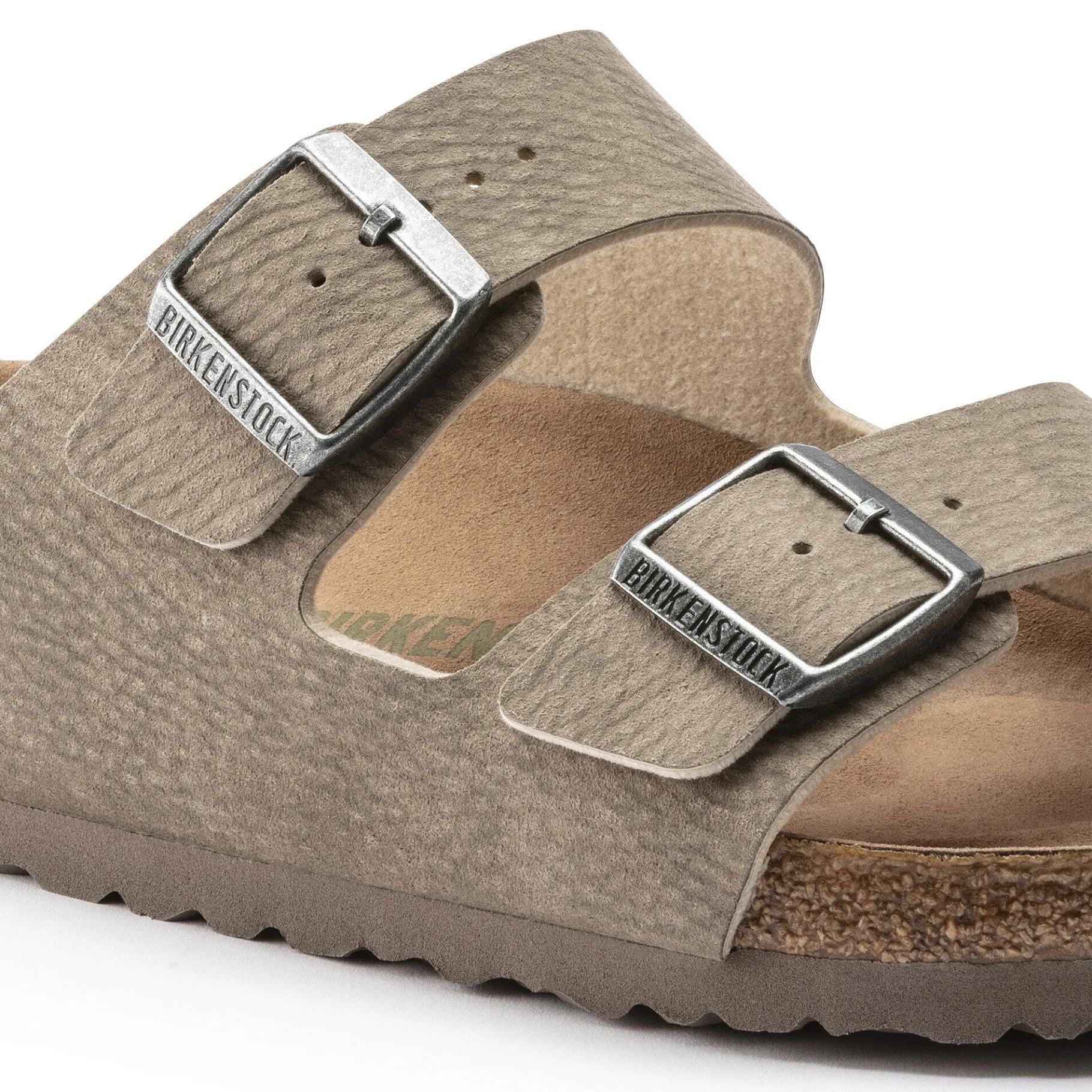 Discount Birkenstock Arizona Vegansk Desert Dust Gray Taupe