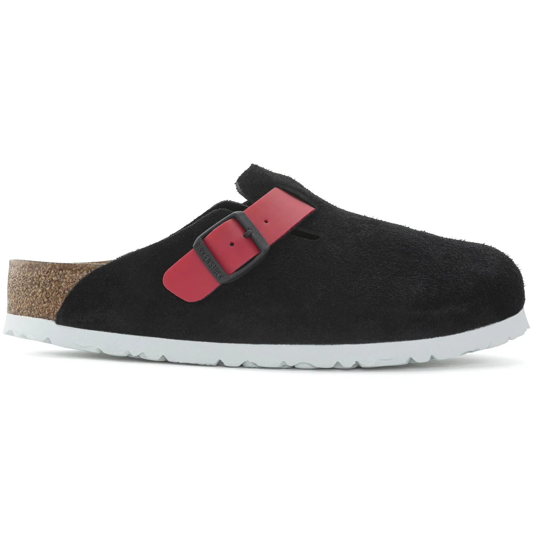 Fashion Birkenstock Boston Black / Active Red