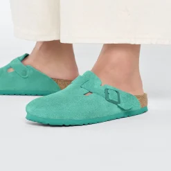 Clearance Birkenstock Boston Digital Green