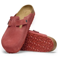 Best Sale Birkenstock Boston Corduroy Sienna Red