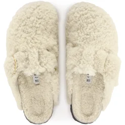 New Birkenstock Boston Big Buckle Eggshell