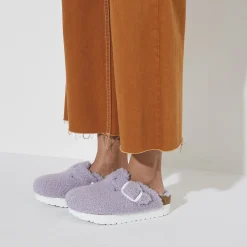 Online Birkenstock Boston Big Buckle Platform Purple Fog