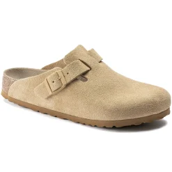 Hot Birkenstock Boston Blod Fodseng Latte Cream