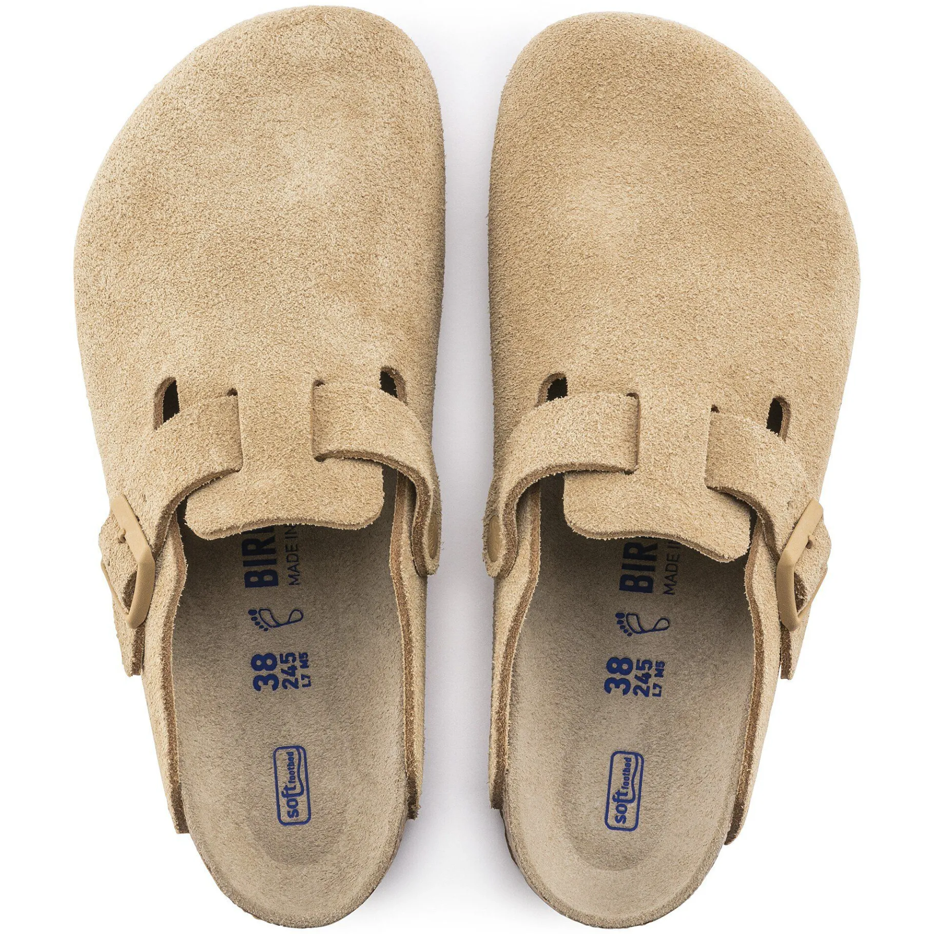 Hot Birkenstock Boston Blod Fodseng Latte Cream
