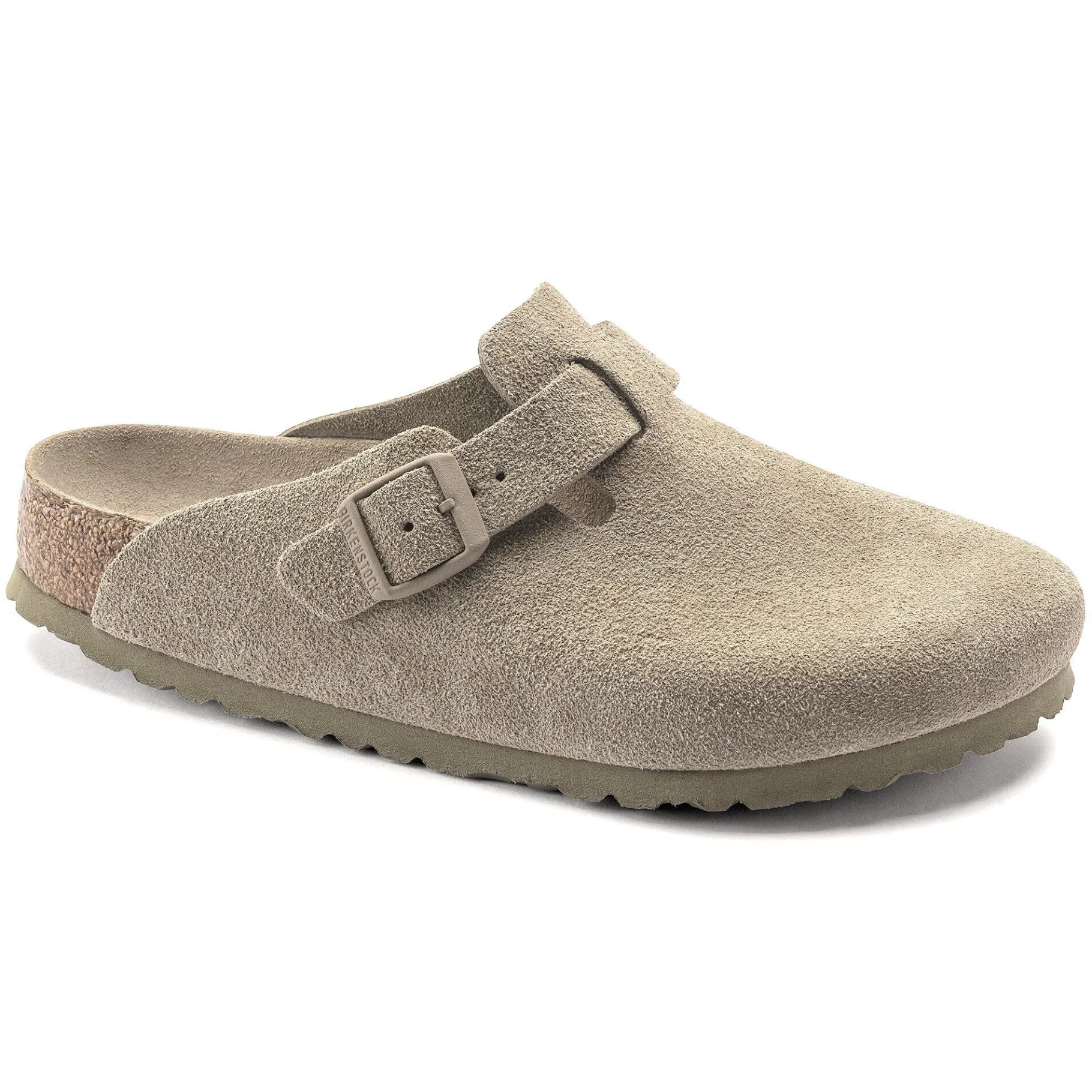 Discount Birkenstock Boston Blod Fodseng Faded Khaki