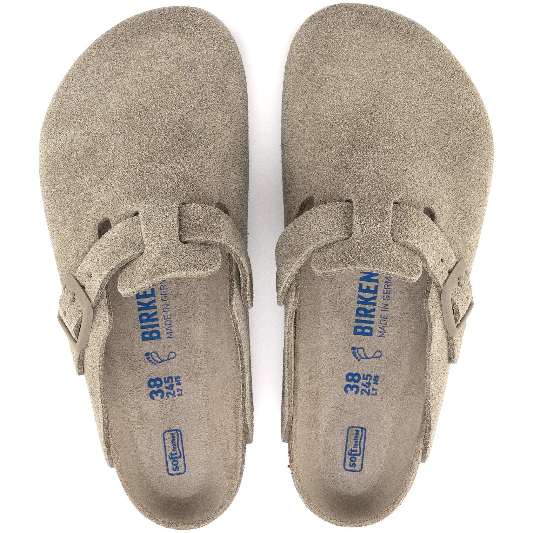Discount Birkenstock Boston Blod Fodseng Faded Khaki