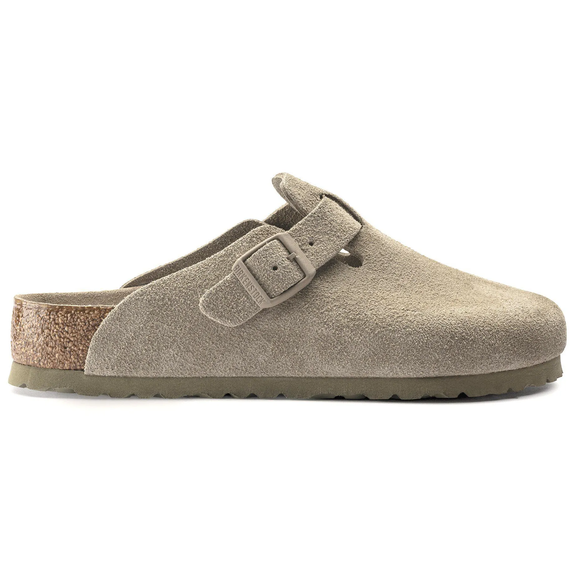 Discount Birkenstock Boston Blod Fodseng Faded Khaki