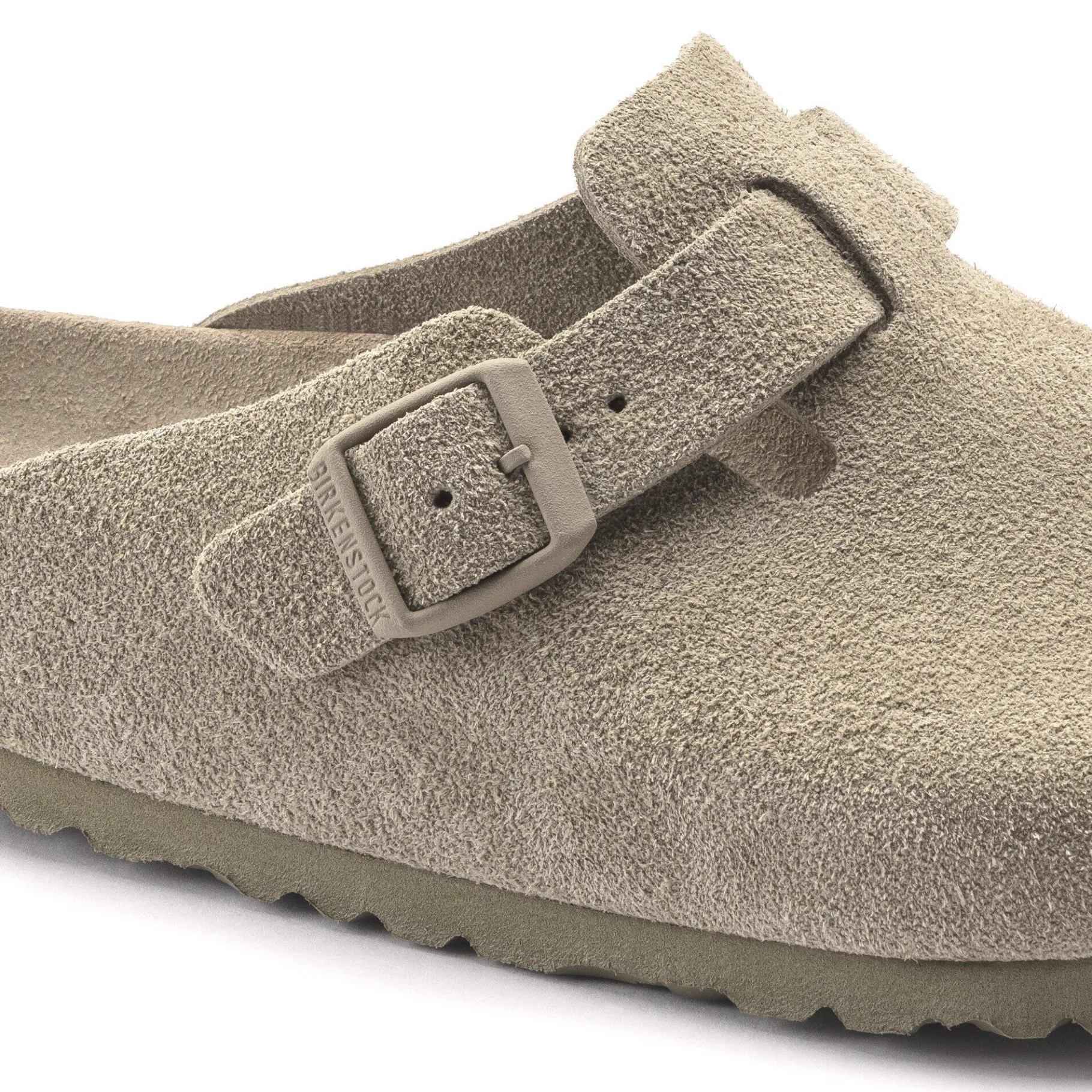 Discount Birkenstock Boston Blod Fodseng Faded Khaki