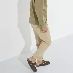 Shop Birkenstock Boston Bold Shearling Espresso