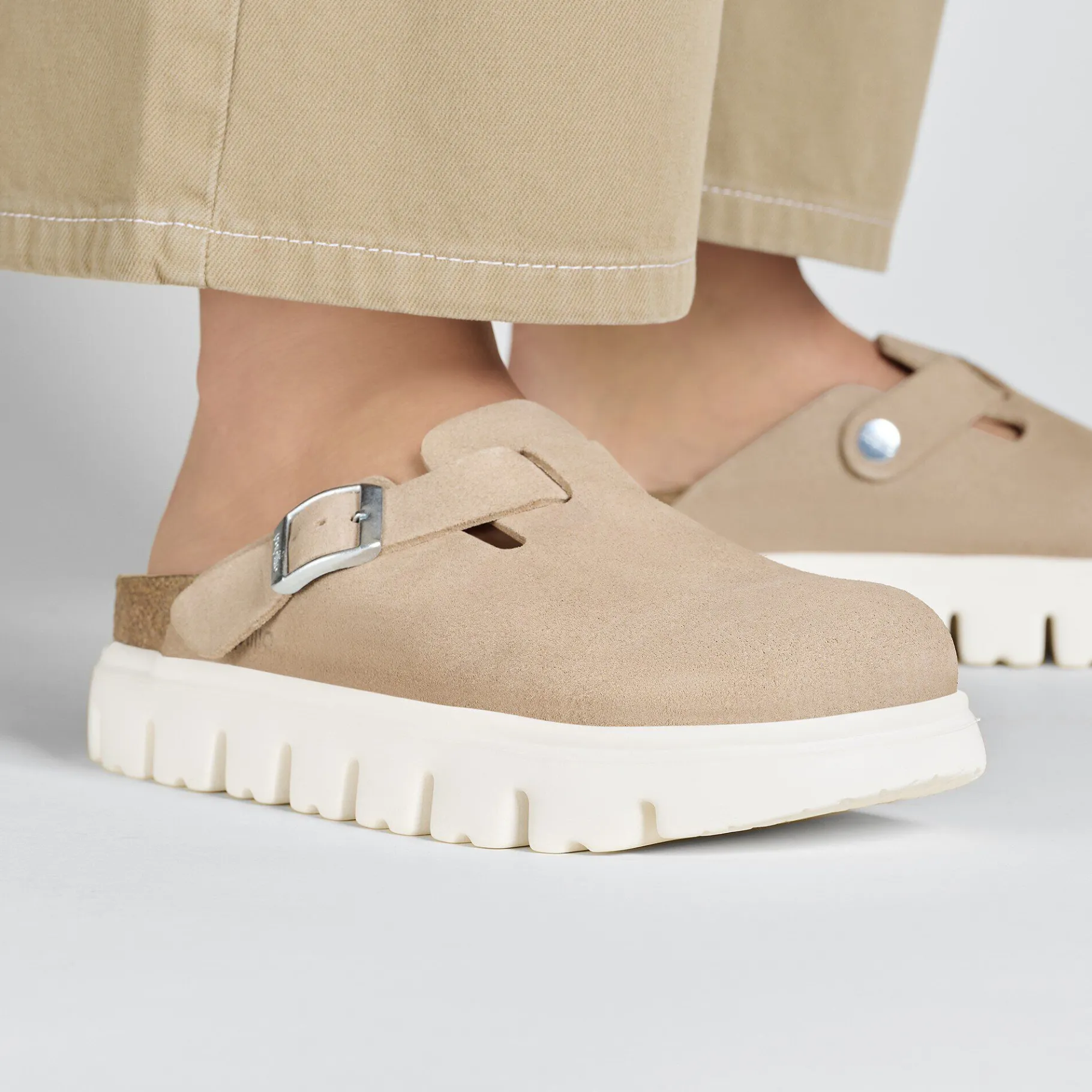 New Birkenstock Boston Chunky Warm Sand