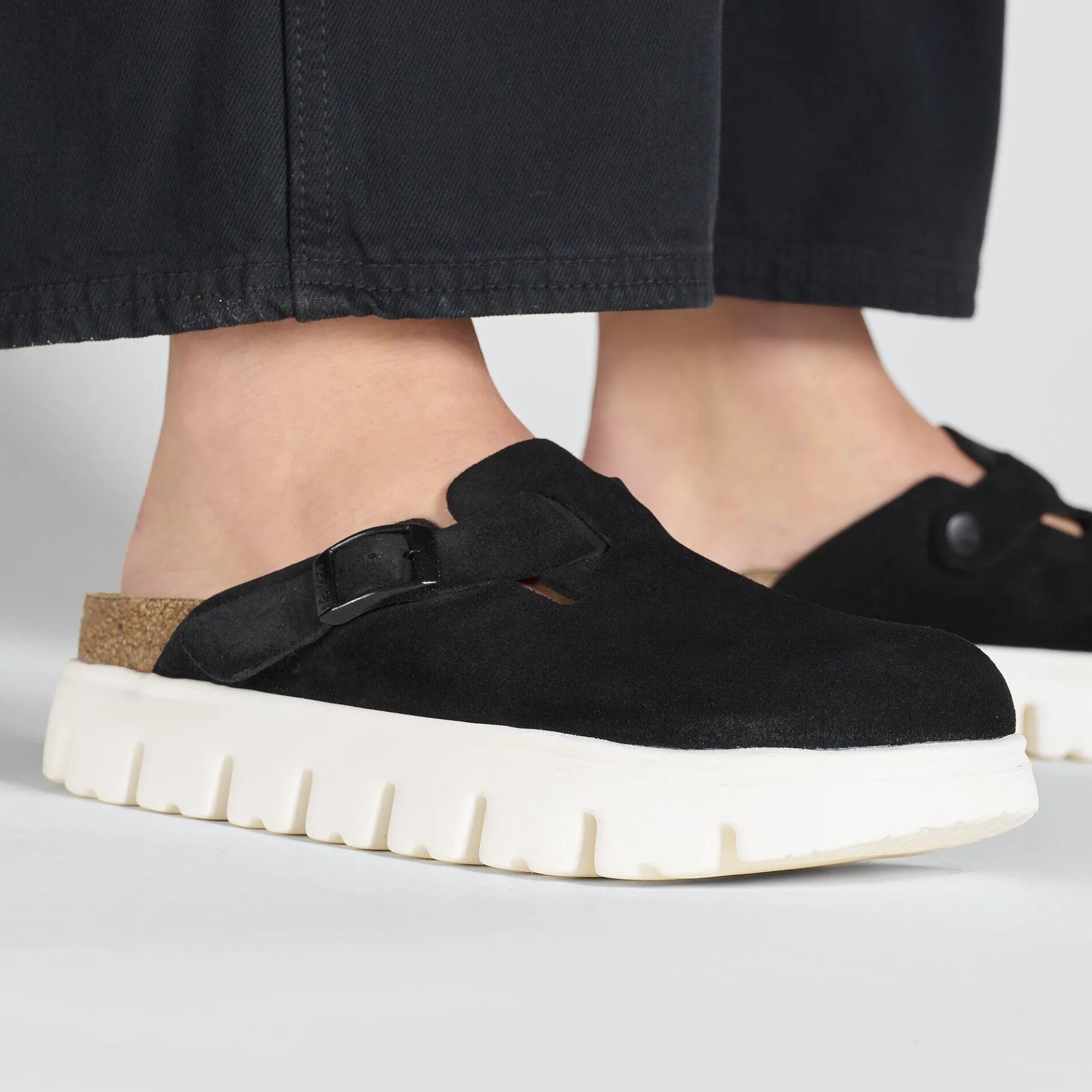 Outlet Birkenstock Boston Chunky Black