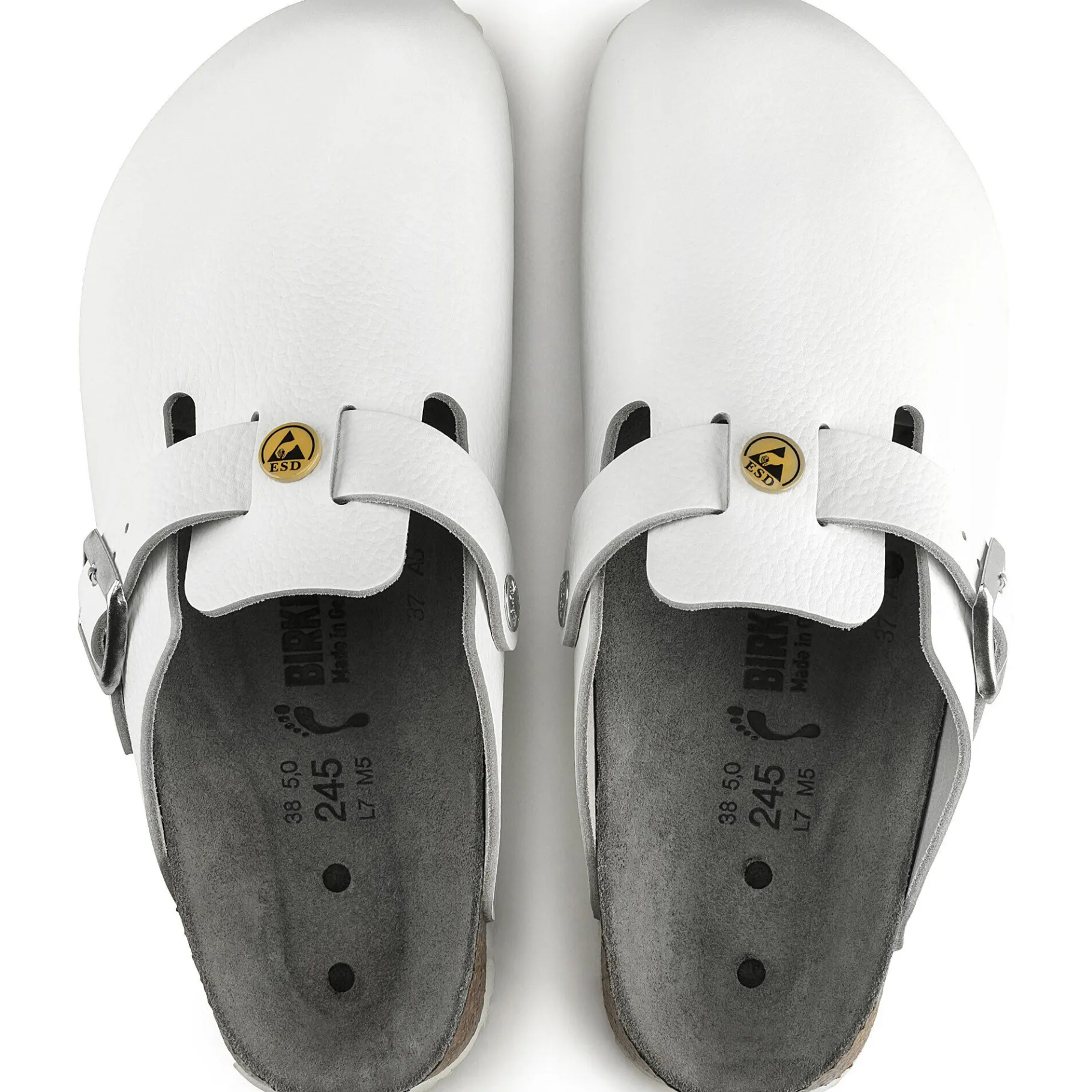 Best Birkenstock Boston Esd White