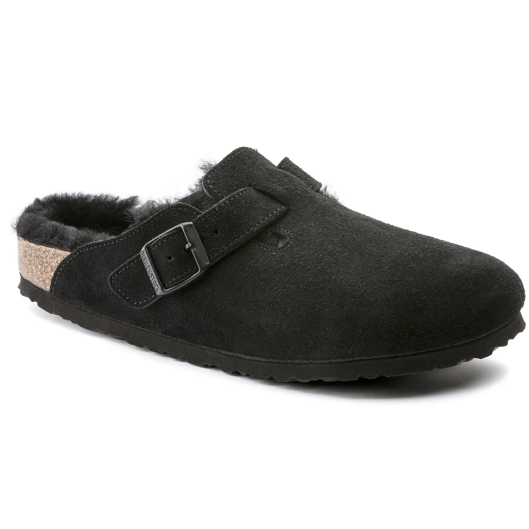 Sale Birkenstock Boston Lammeskind Black