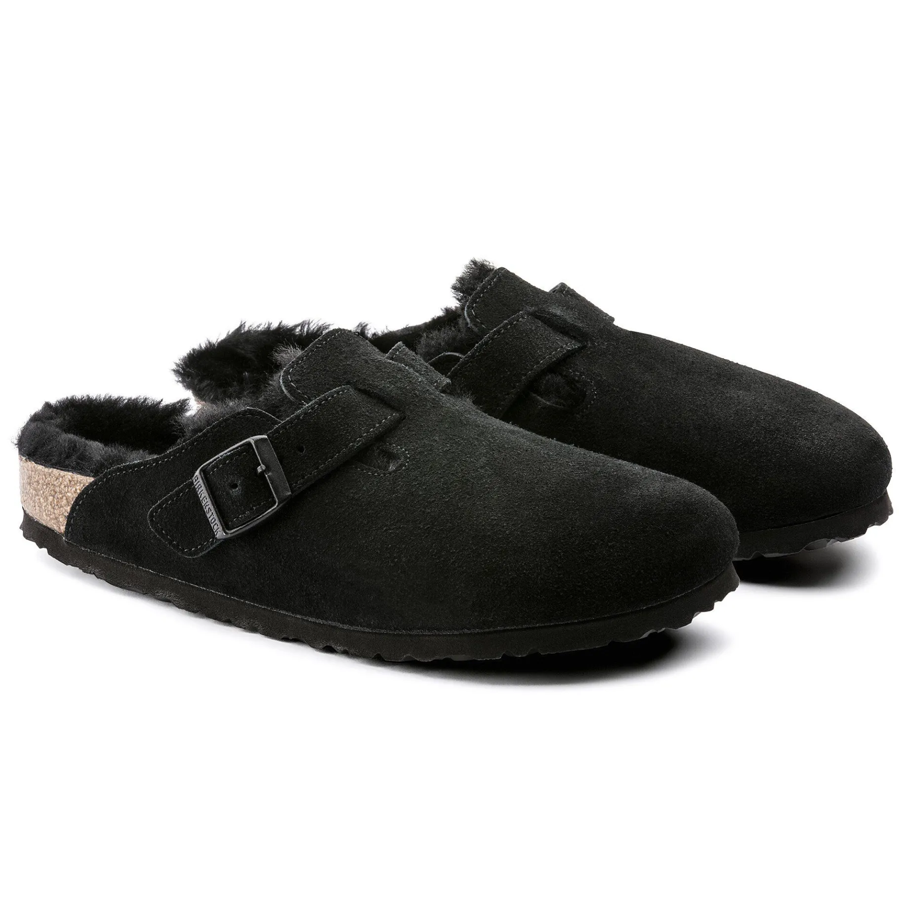 Sale Birkenstock Boston Lammeskind Black