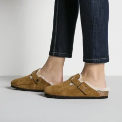 Store Birkenstock Boston Lammeskind Mink