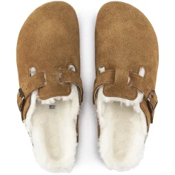 Store Birkenstock Boston Lammeskind Mink