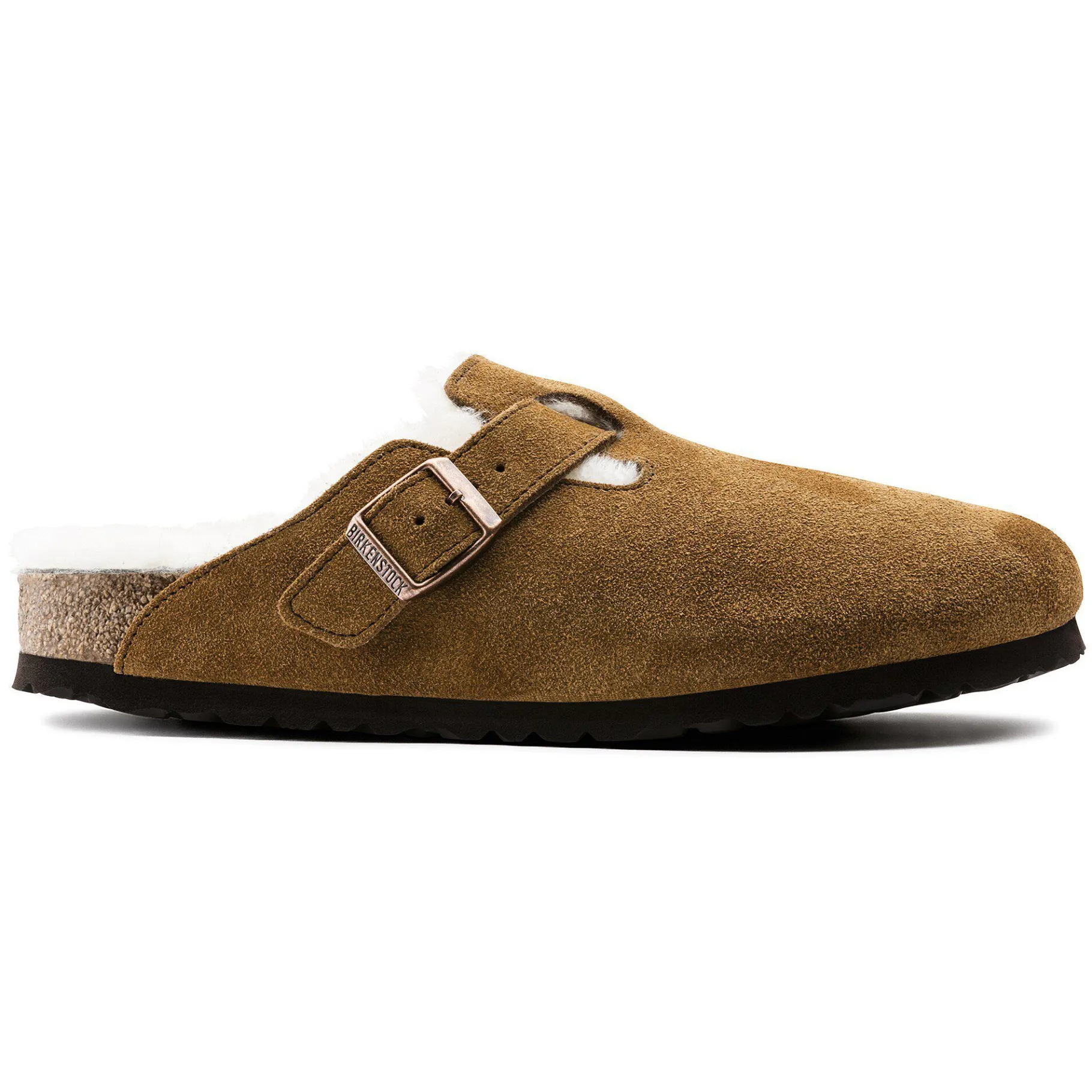 Store Birkenstock Boston Lammeskind Mink