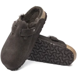 Cheap Birkenstock Boston Lammeskind Mocha