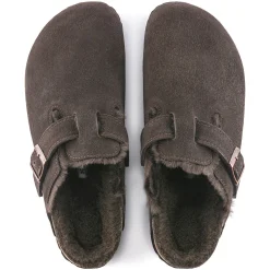 Cheap Birkenstock Boston Lammeskind Mocha