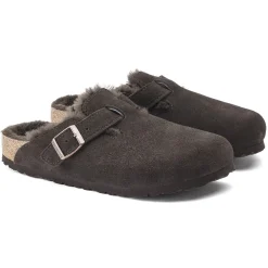 Cheap Birkenstock Boston Lammeskind Mocha