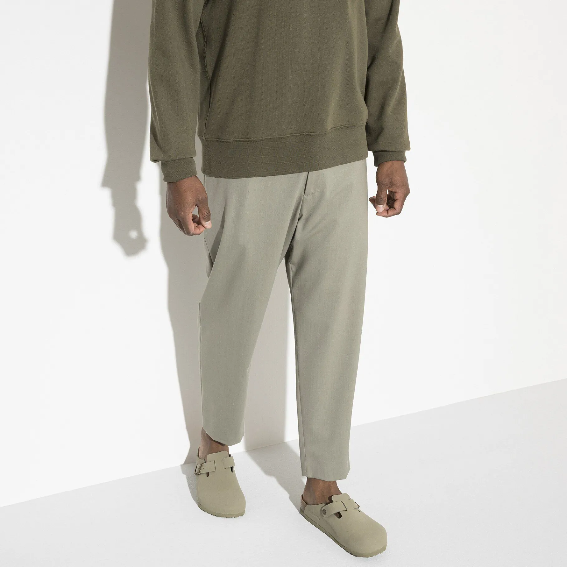 Sale Birkenstock Boston Vegansk Khaki