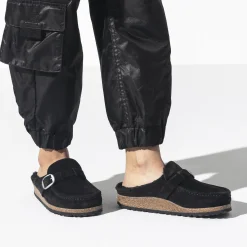Fashion Birkenstock Buckley Lammeskind Black