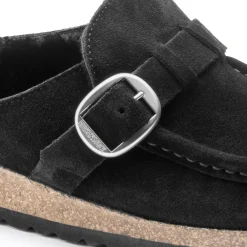 Fashion Birkenstock Buckley Lammeskind Black