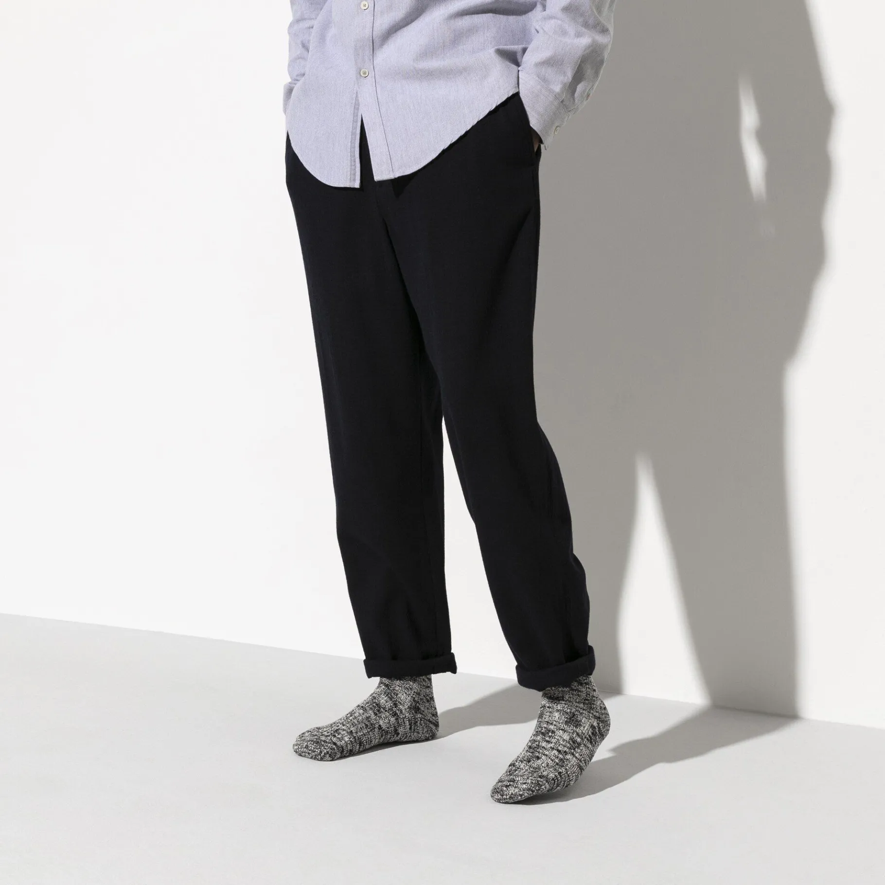 Hot Birkenstock Cotton Slub Herrer Black Gray